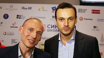 Бизнес-тренер Алексей Бабушкин и Евгений Демин, основатель SPLAT